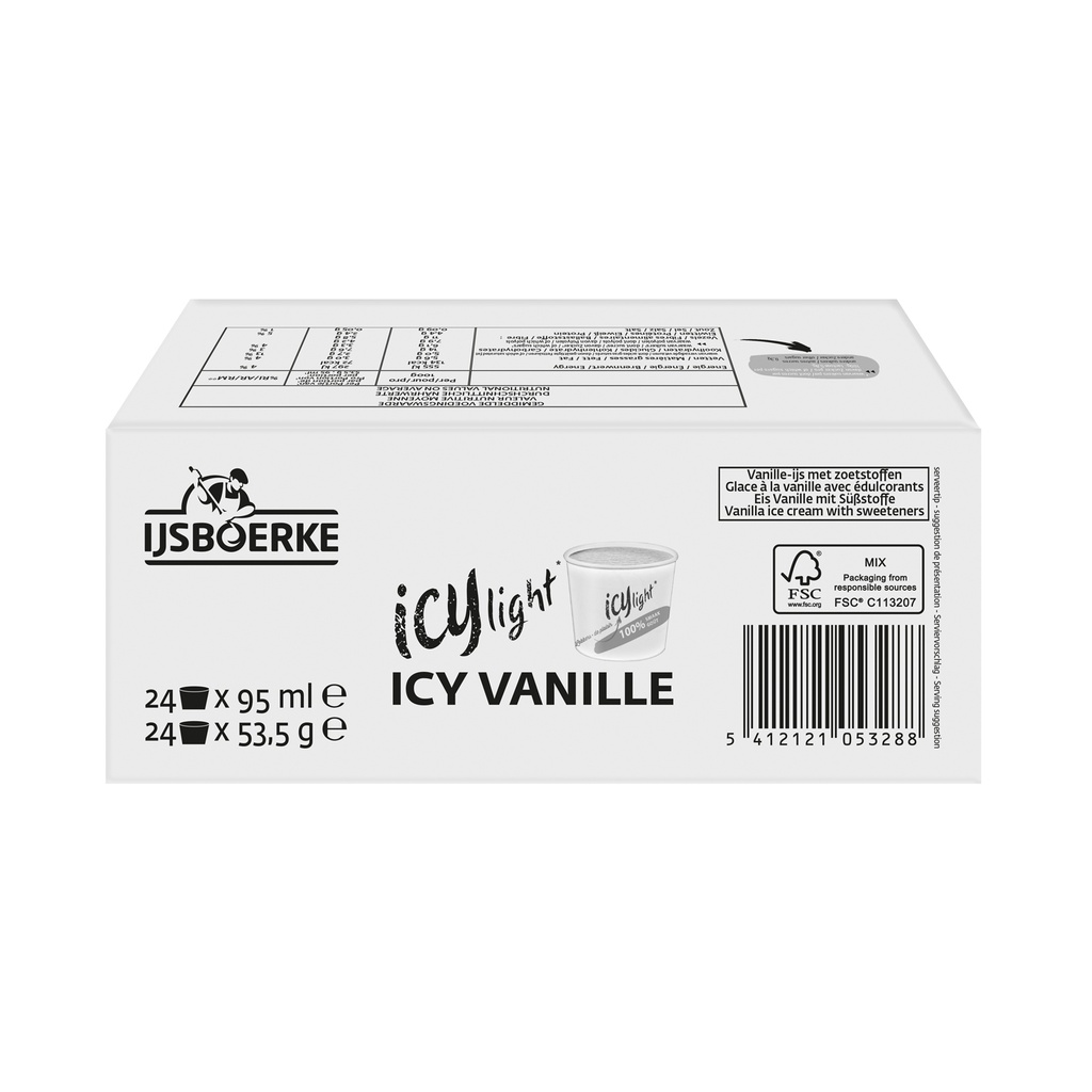 Icy Light Vanille Cup 24 x 95 ml
