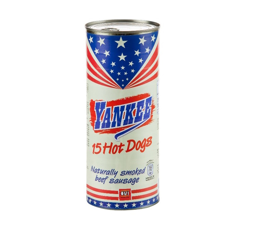 Knakworst Hot Dog Yankee Ovi Blik 15 st.