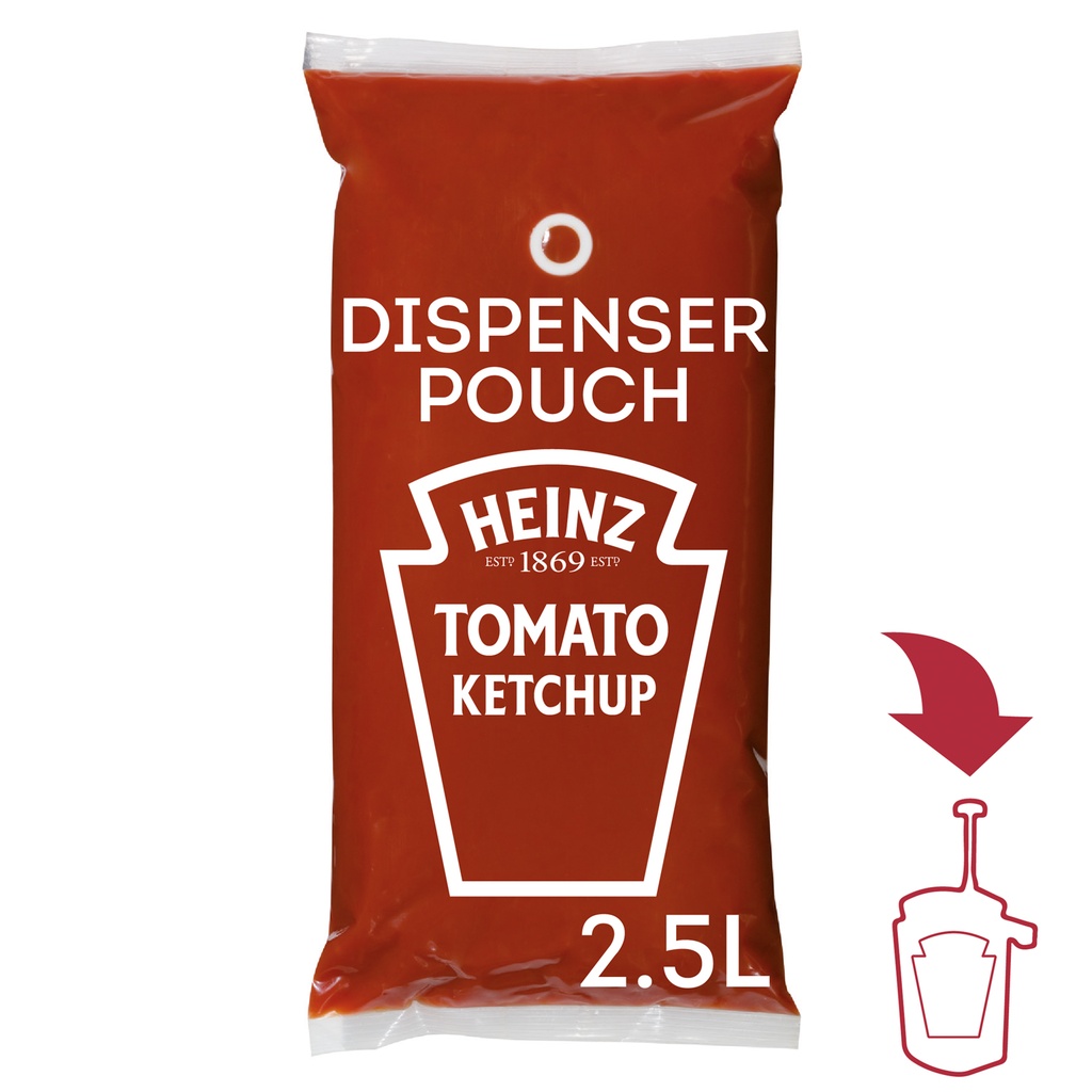 Tomaten Ketchup Heinz Bag 3 x 2,5 L