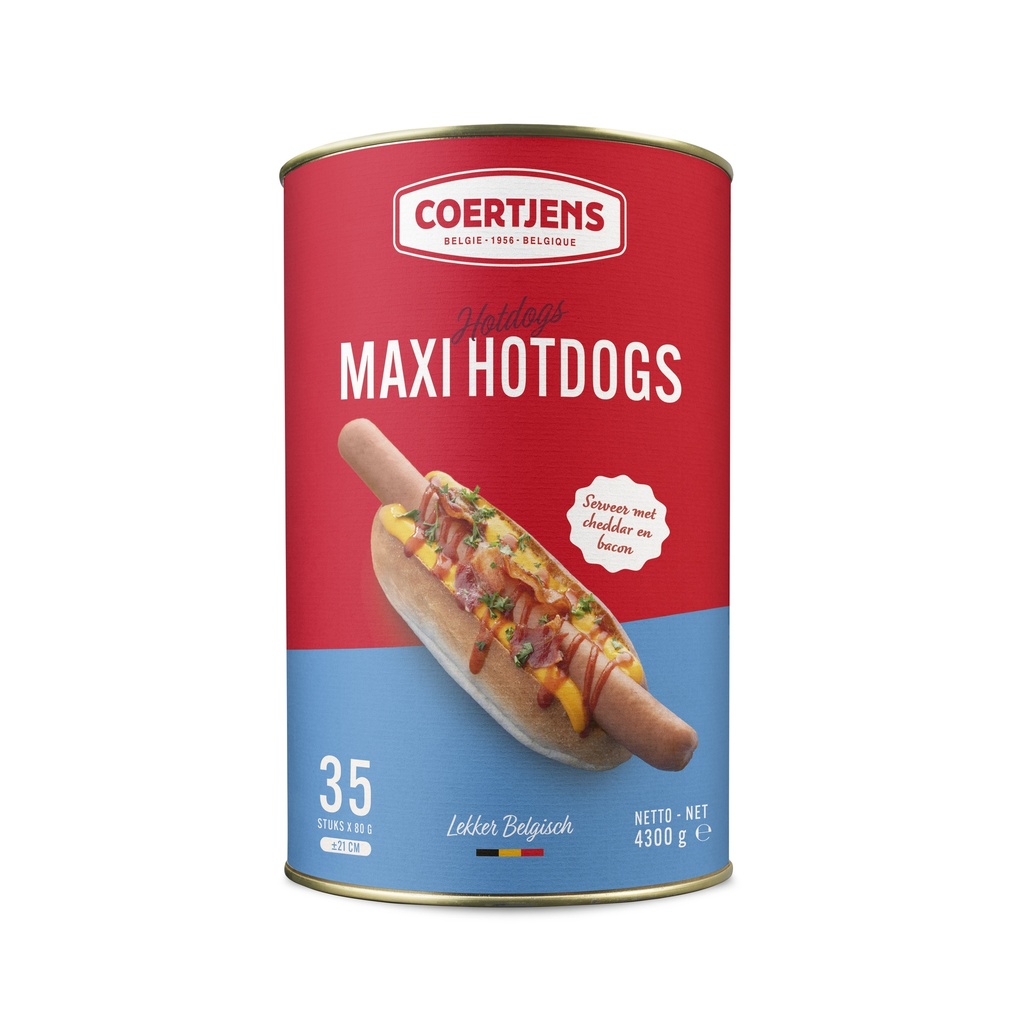 Hot Dog Maxi Coertjens Blik 35 st.