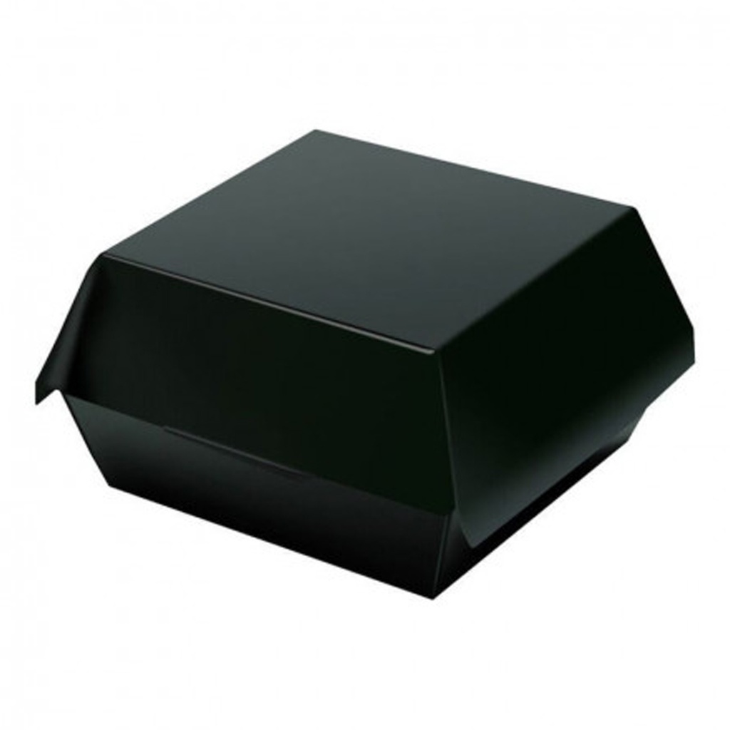 Hamburgerbox karton  Zwart (12x12x8) 100 st