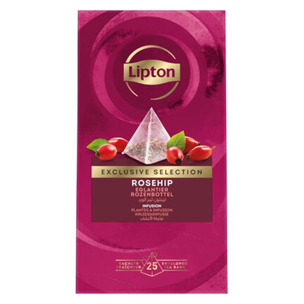 Lipton Thee Rozenbottel Ecl. Sel. Pyramide (25 st)