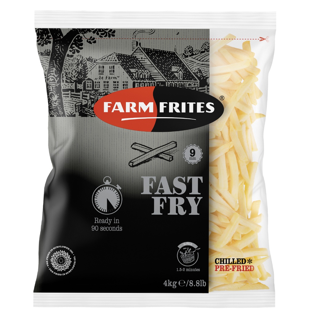 Frieten Vers Fast Fry 9 mm Farm Frites 2 x 4 kg