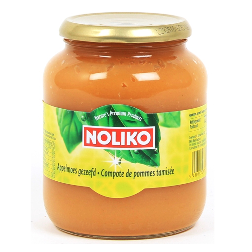 Appelmoes Met Stukjes Noliko Glas 720 gr