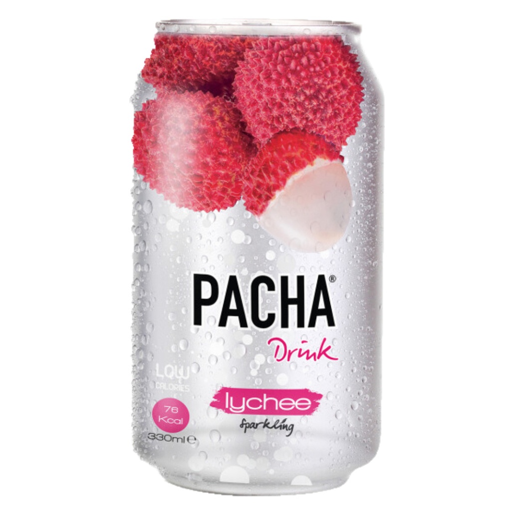 Pacha Drink Lychee Sparkling Blik 24 x 33 cl