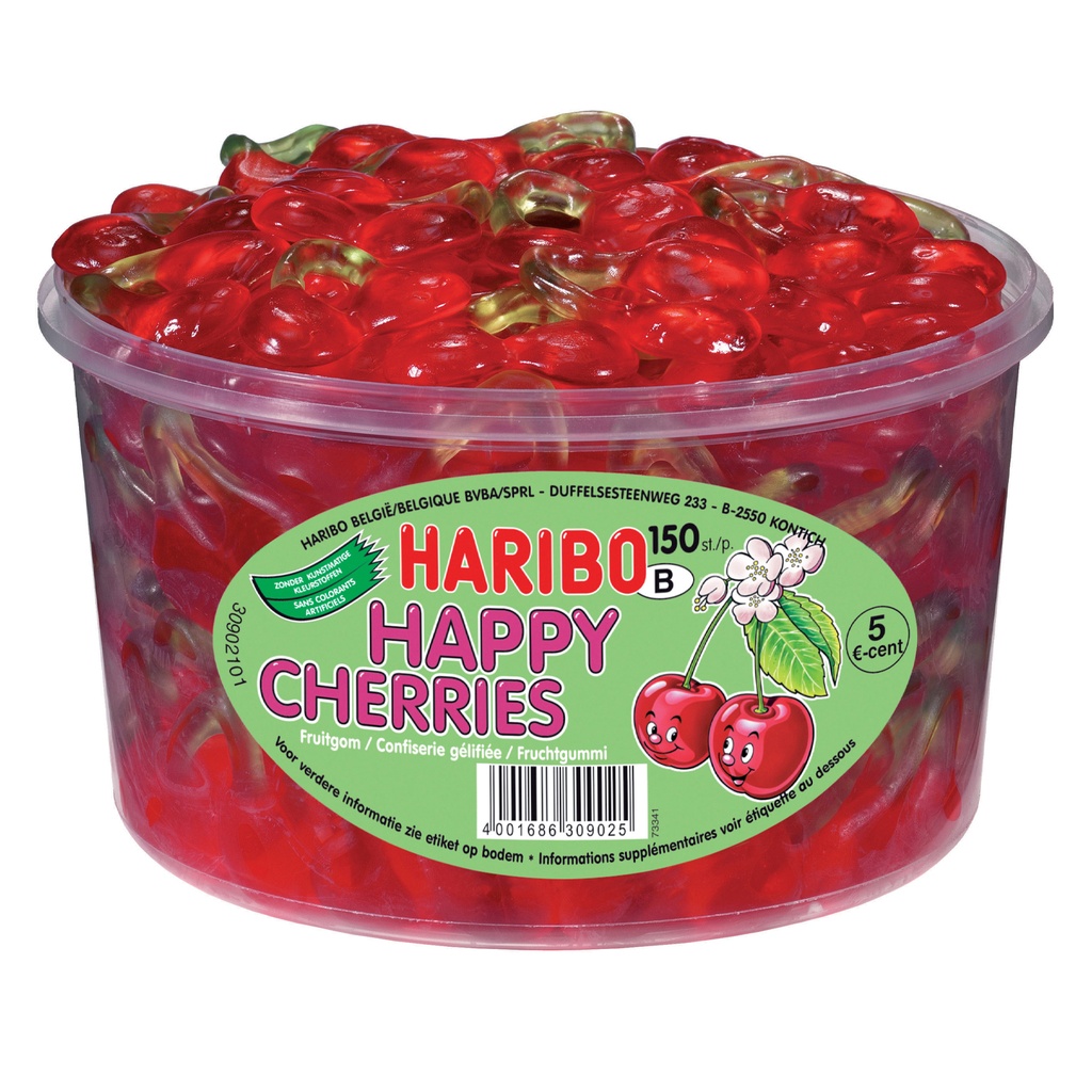 HARIBO CERISES TUBO 150PCS