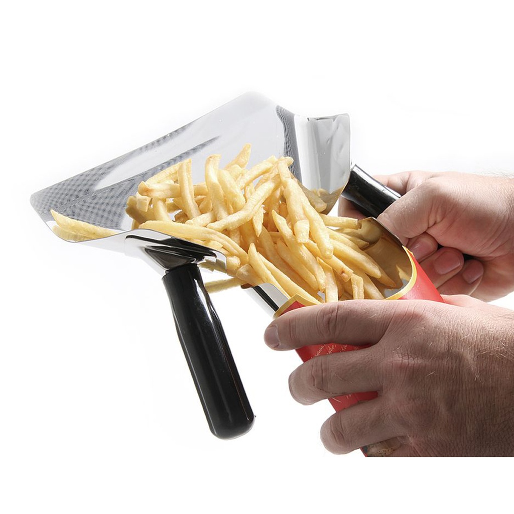 Friet afvulschep Inox Hendi 75 mm - 642559