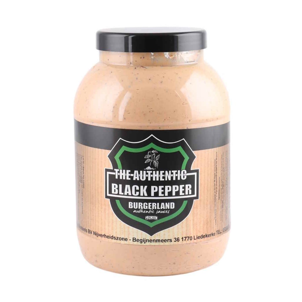 Black Pepper Sauce Burgerland Pet 3 L