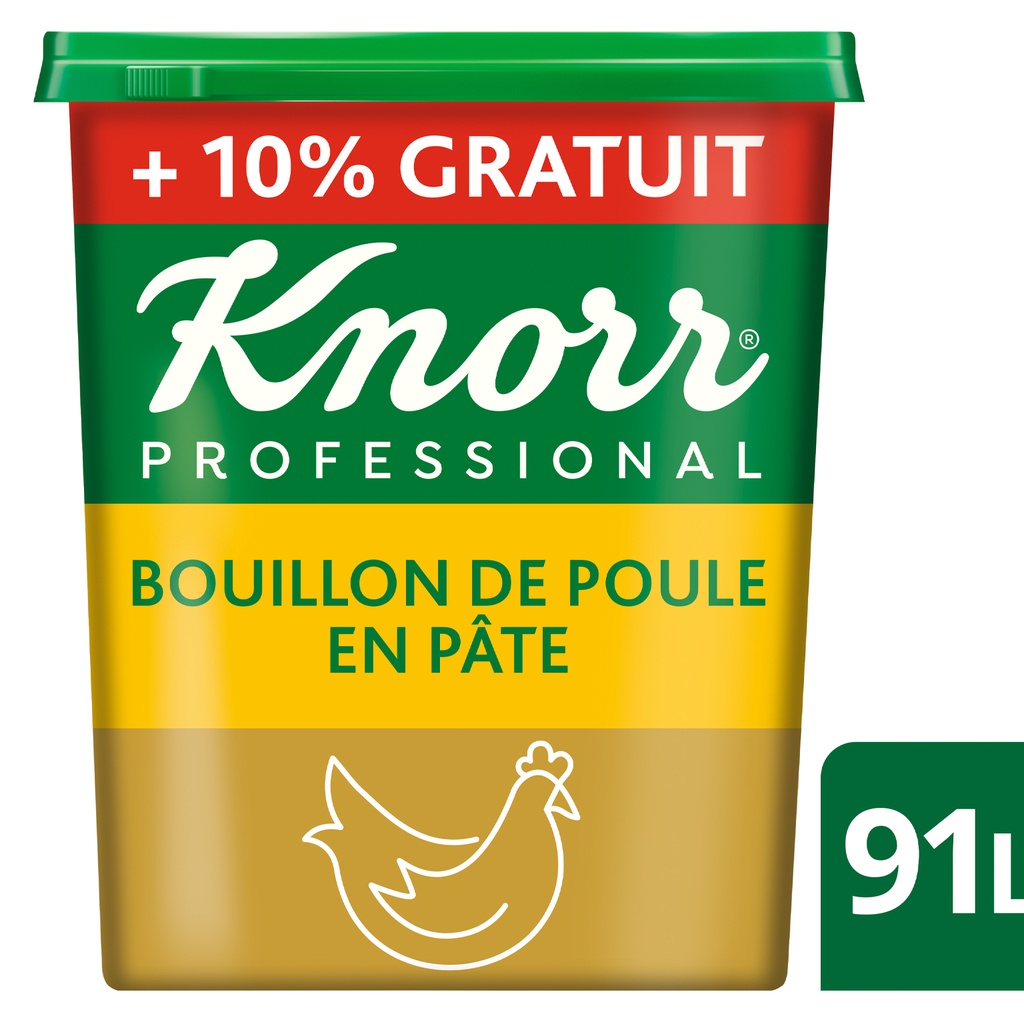 Bouillon Kip Pasta Professional Knorr Pot 1,65 kg 10% gratis