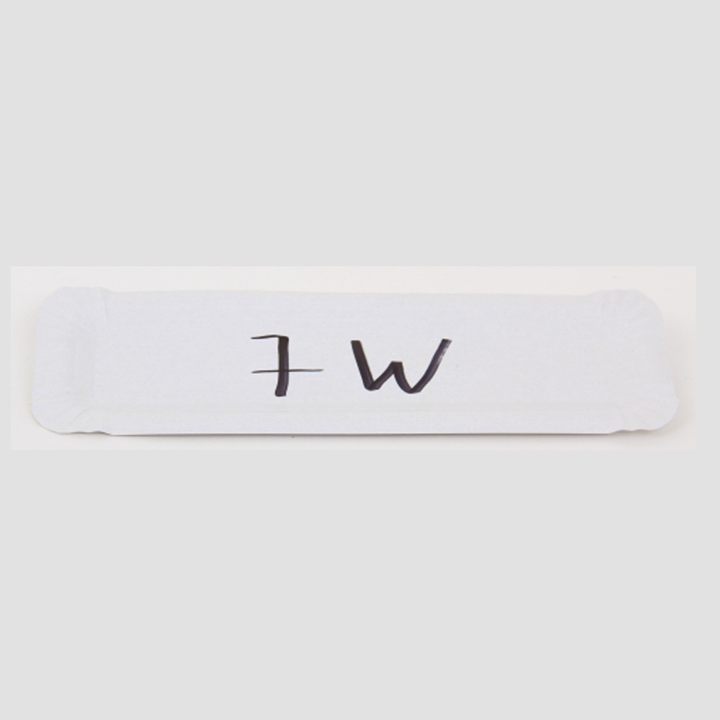 Cardboard Trays W 7 (22 x 6.5 cm) White 250 pcs