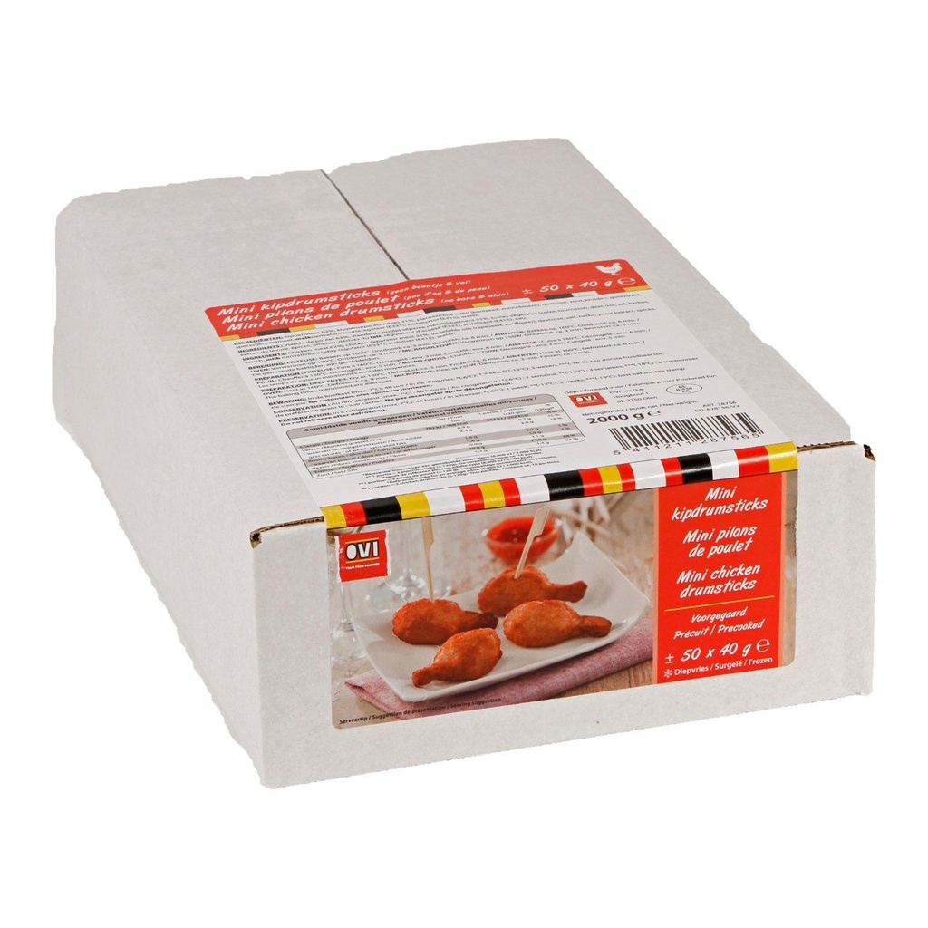 Mini Kipdrumstick Voorgegaard Ovi  +/- 2 kg