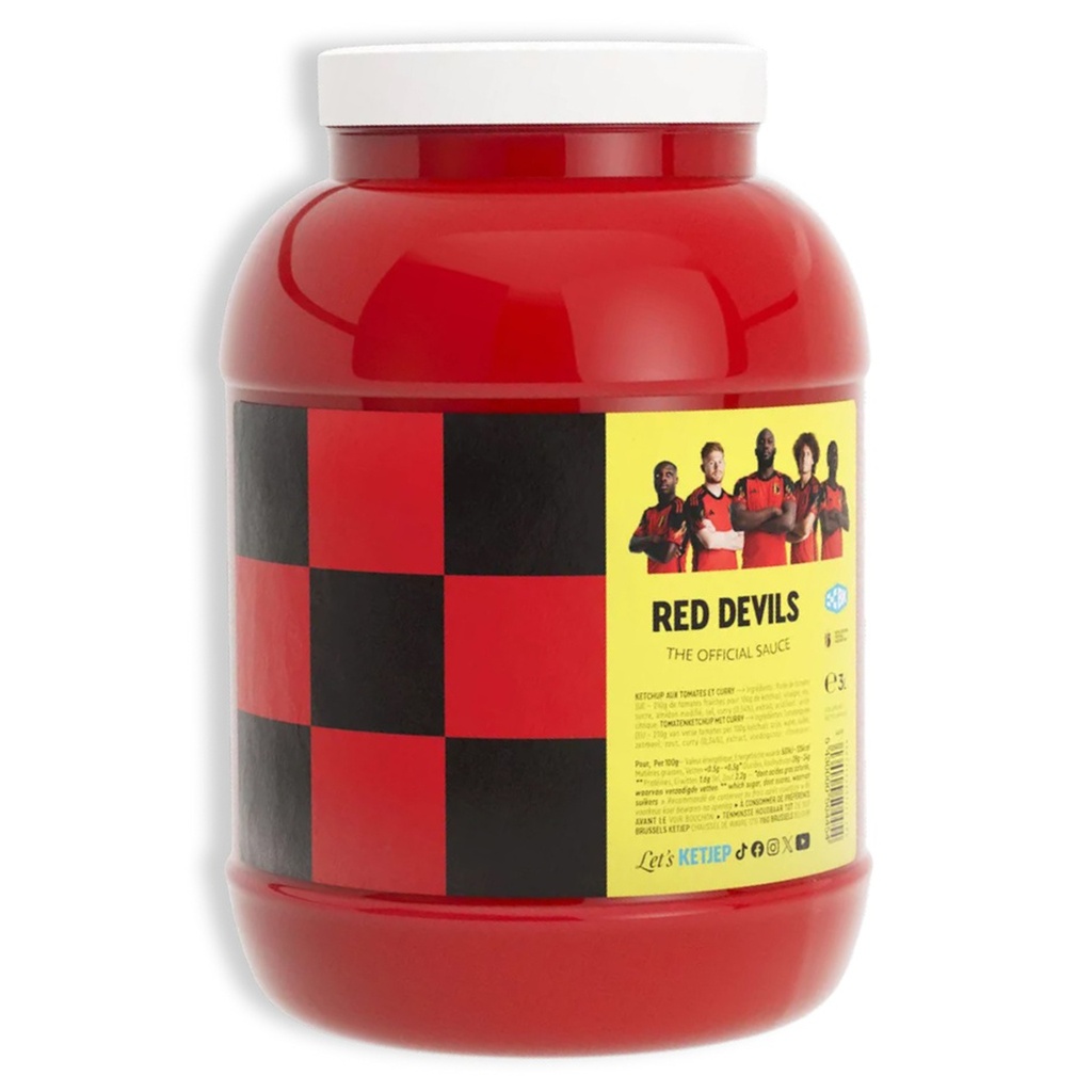 Sauce Red Devils (Diable S Rouge) Brussels Ketjep Pet 3 L