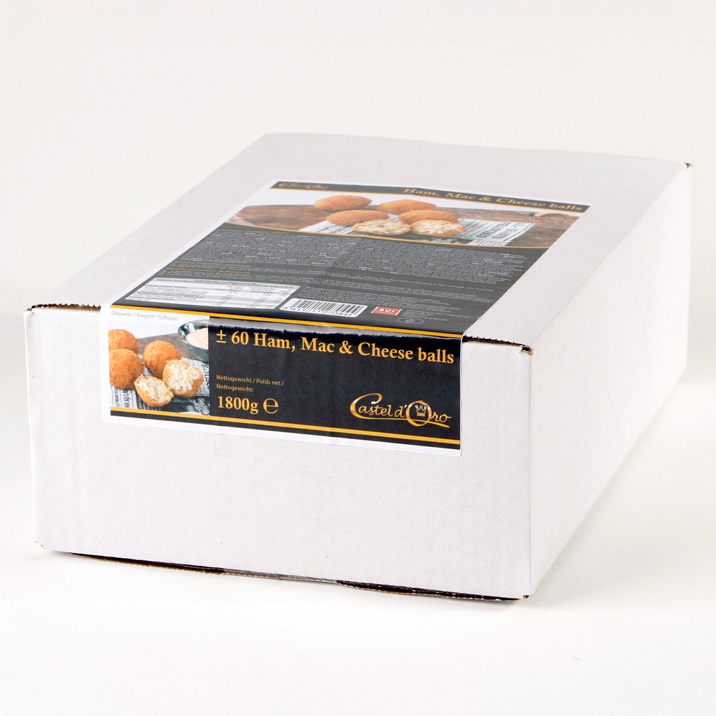 Ham Mac and Cheese Balls Castel D Oro 60 x 30 gr