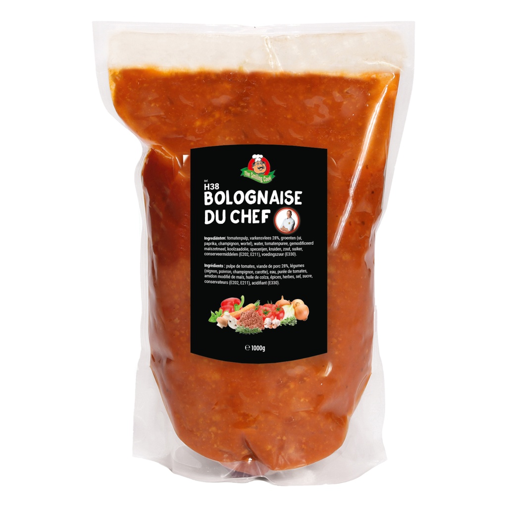 H38 Bolognaise Saus  Chef Smiling Cook 1 kg