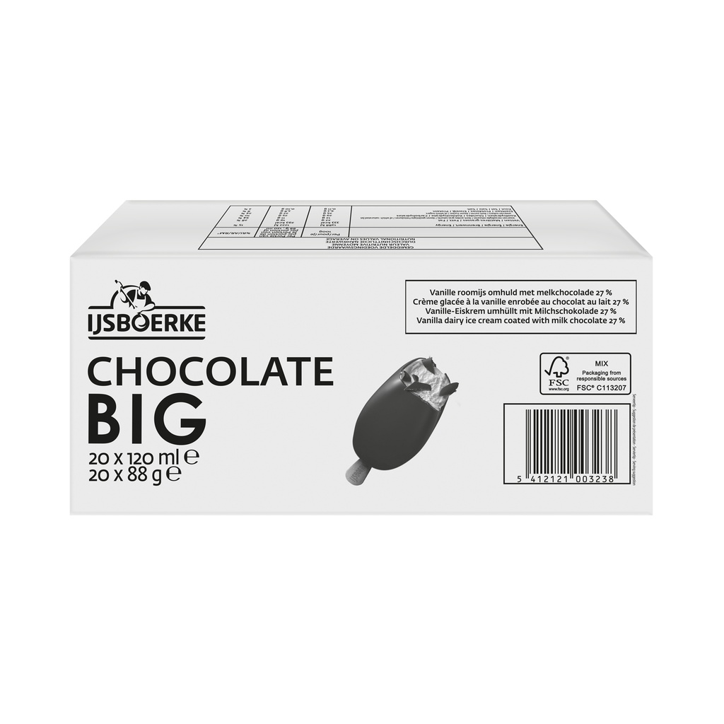 Big Chocolate Ijsboerke 20 x 120 ml