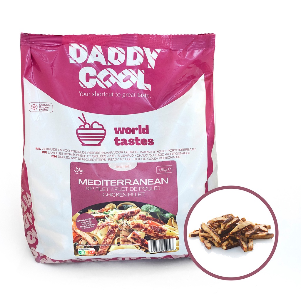 Kipfilet Reepjes Mediteraan Daddy Cool 1,5 kg