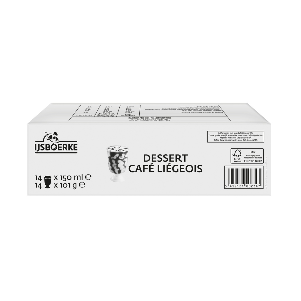 Cafe Liegeois Ijsboerke 14 x 150 ml 