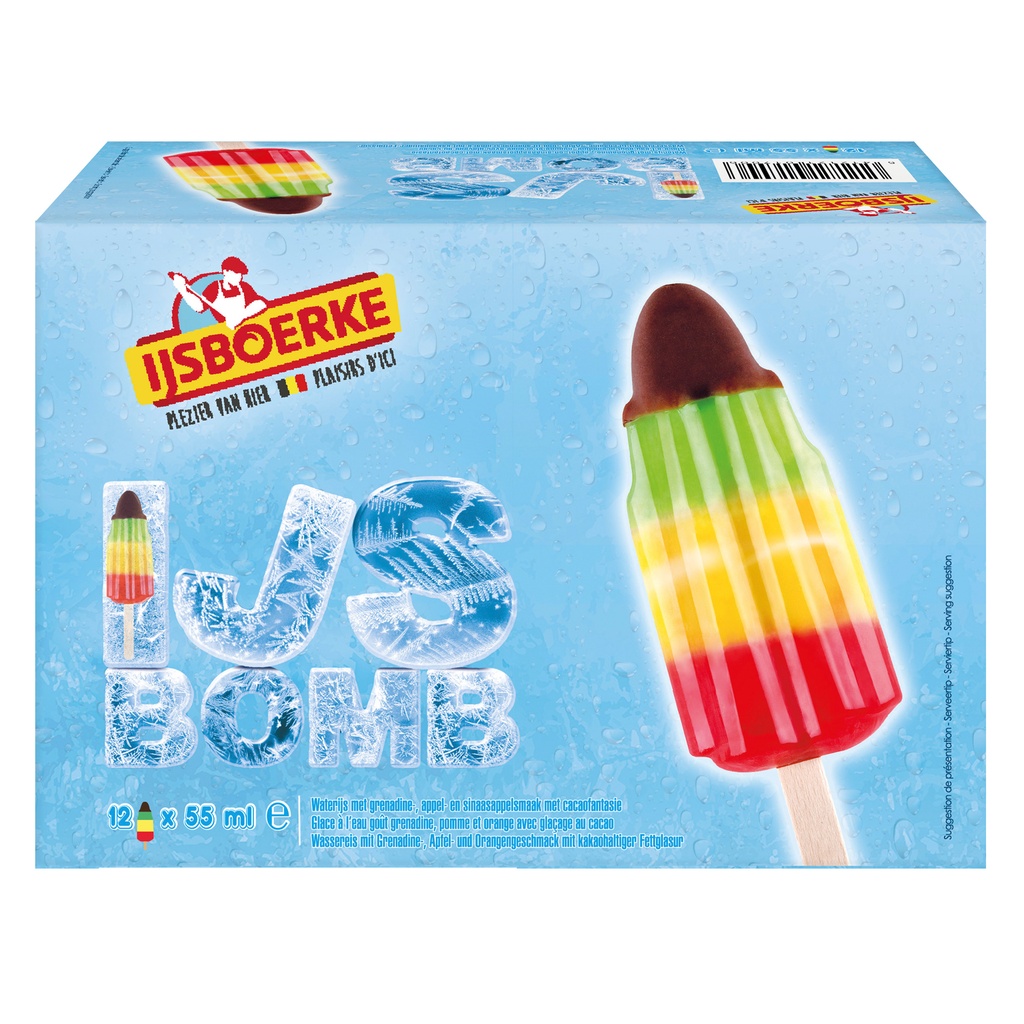 Icebom (raket) 12 x 55ml - Ijsboerke