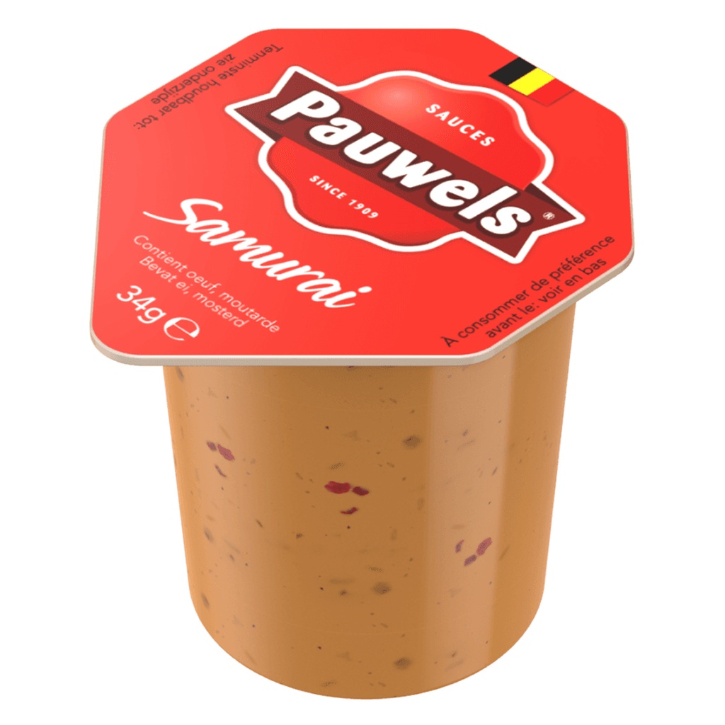 Samurai Saus Porties Cups Pauwels 120 x 34 gr 