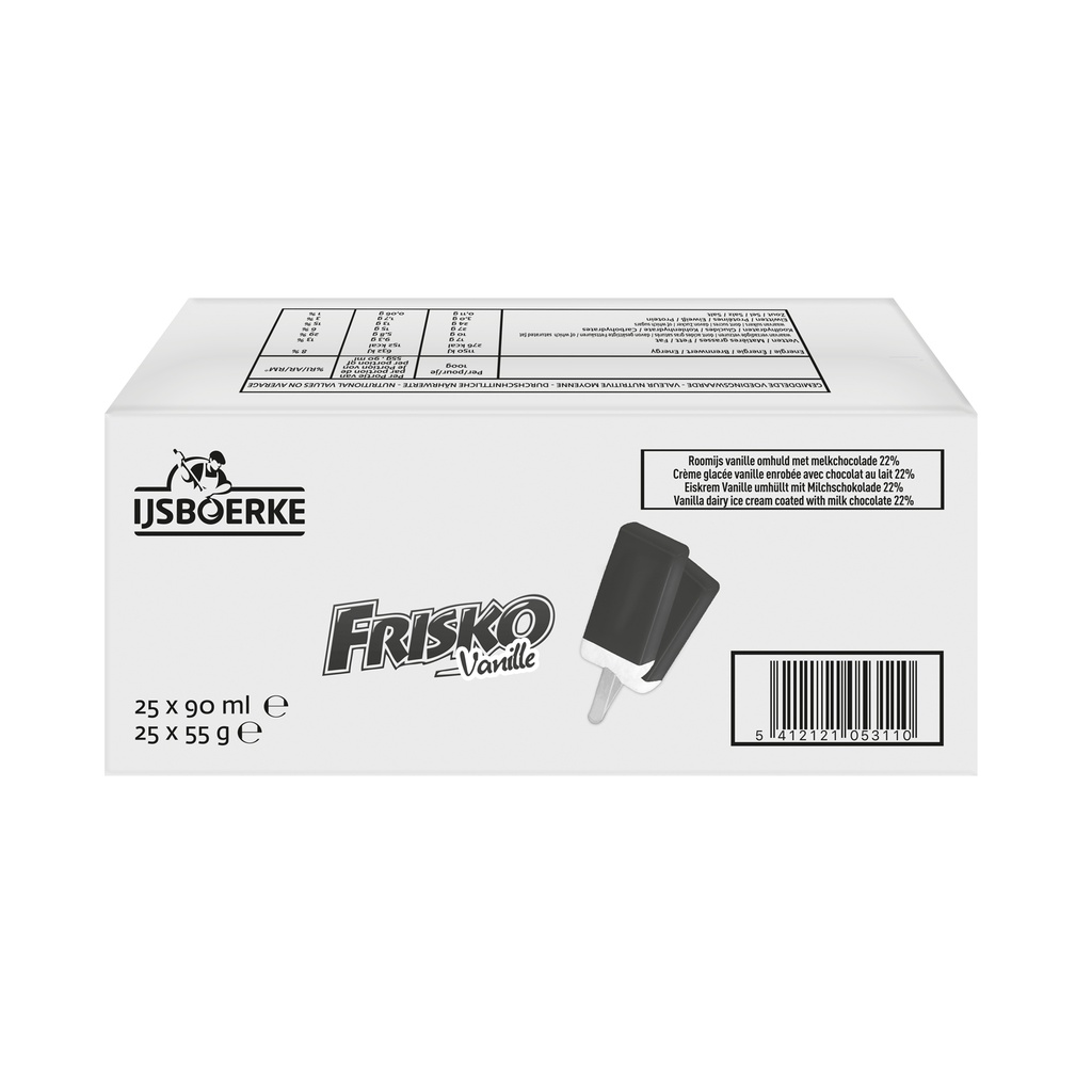 Frisco Vanille Ijsboerke 25 x 90 ml