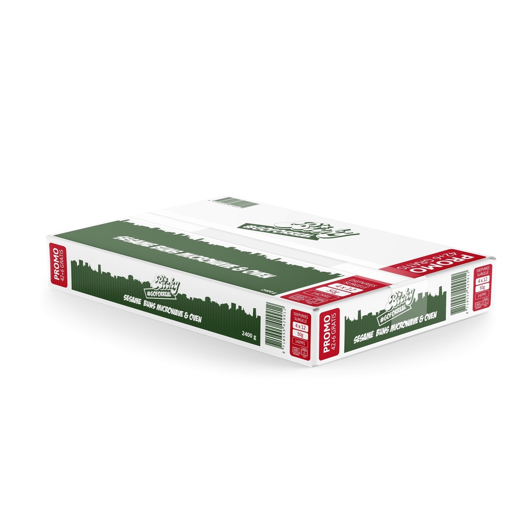 Bicky Sésame Buns 12 x 56 gr