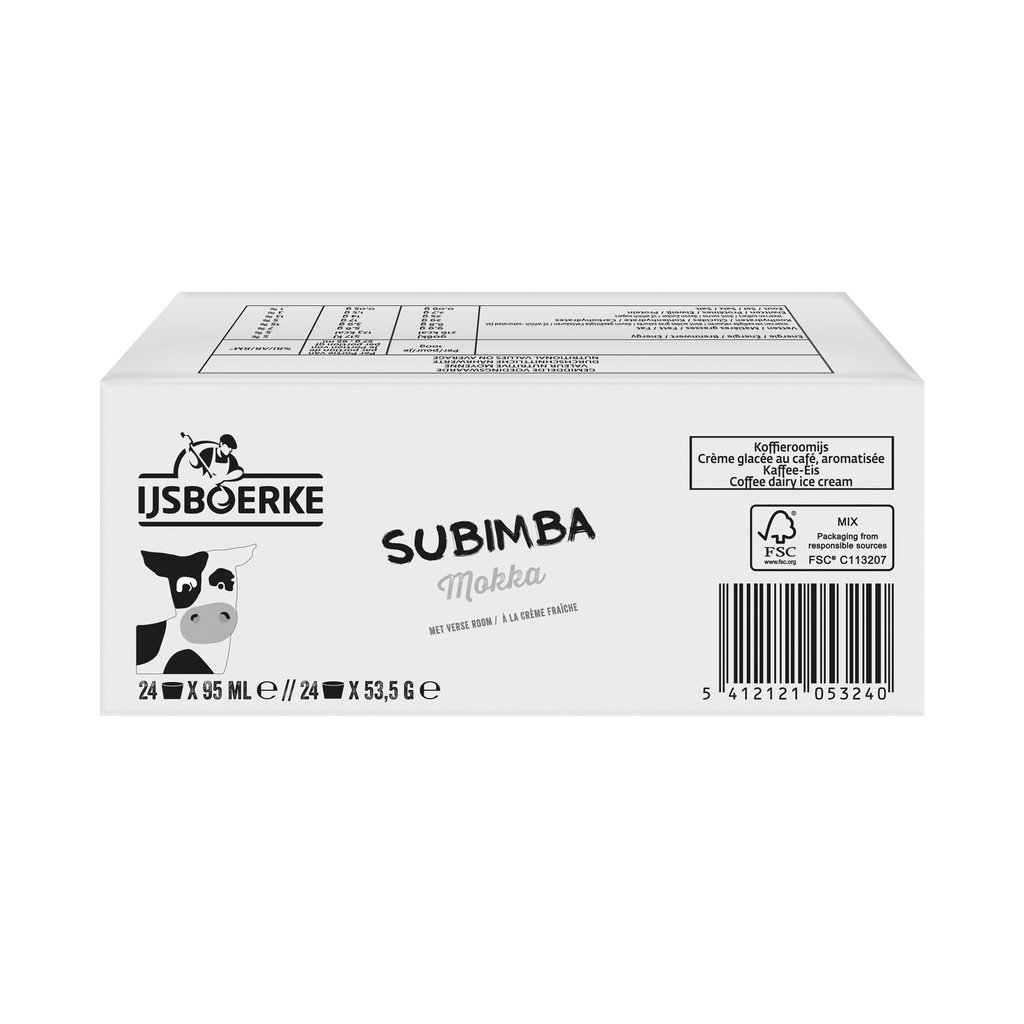 Subimba Mokka Ijsboerke 24 x 95 ml 
