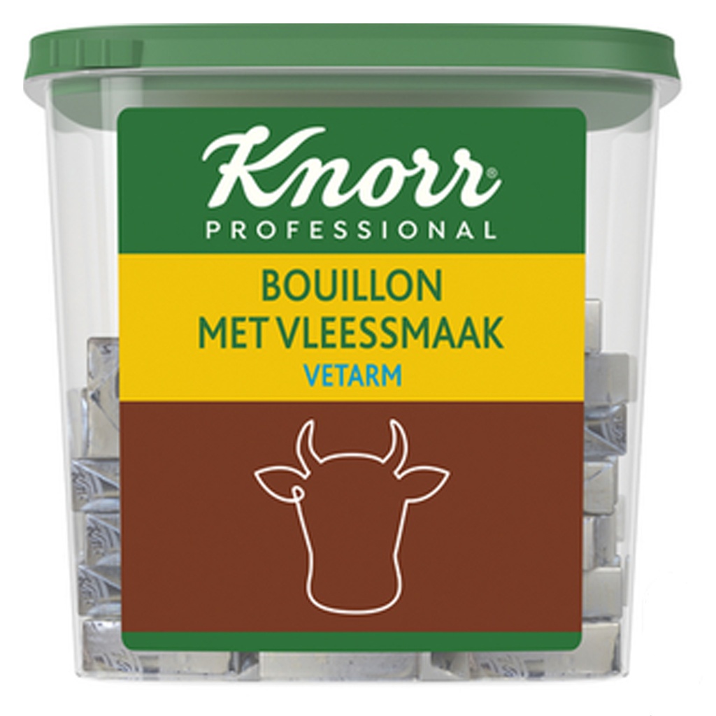 Meat Bouillon Cubes Knorr (Low Fat) Tub 72 pcs