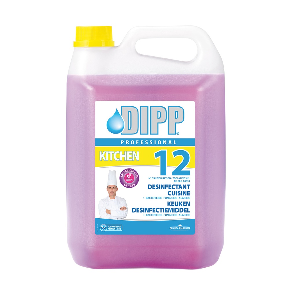 Desinfectiemiddel Keuken Dipp (12) Can 5 L