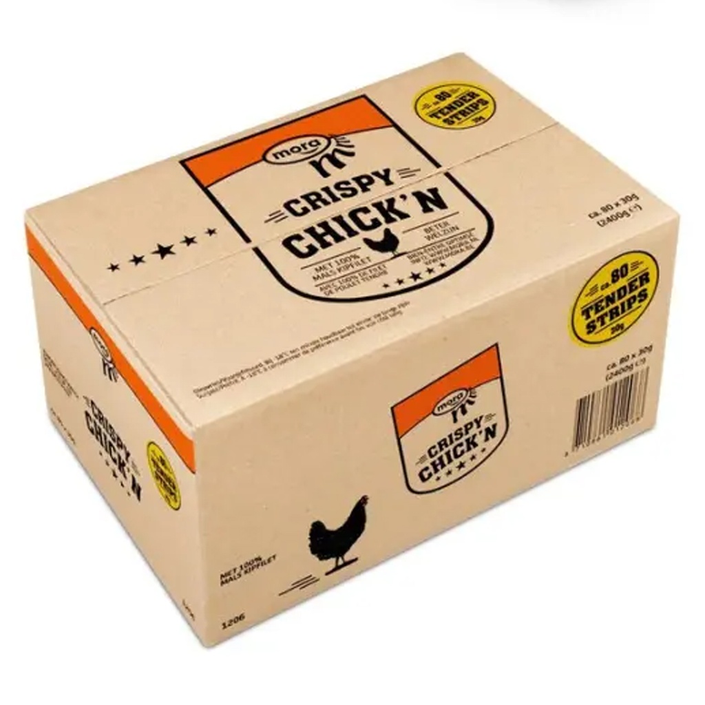 Crispy Chick'n Strips Mora 80 x 30 gr 