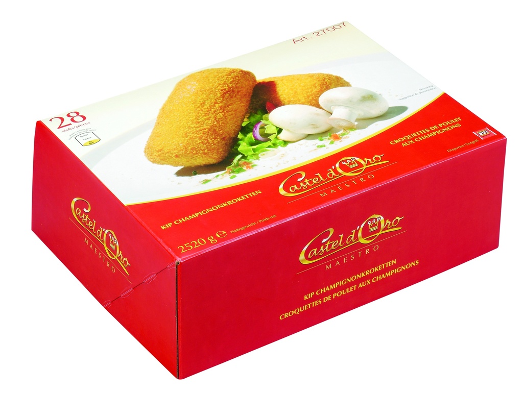 Croquette Poulet/Champignon Maestro Castel D'Oro 24 x 90 gr