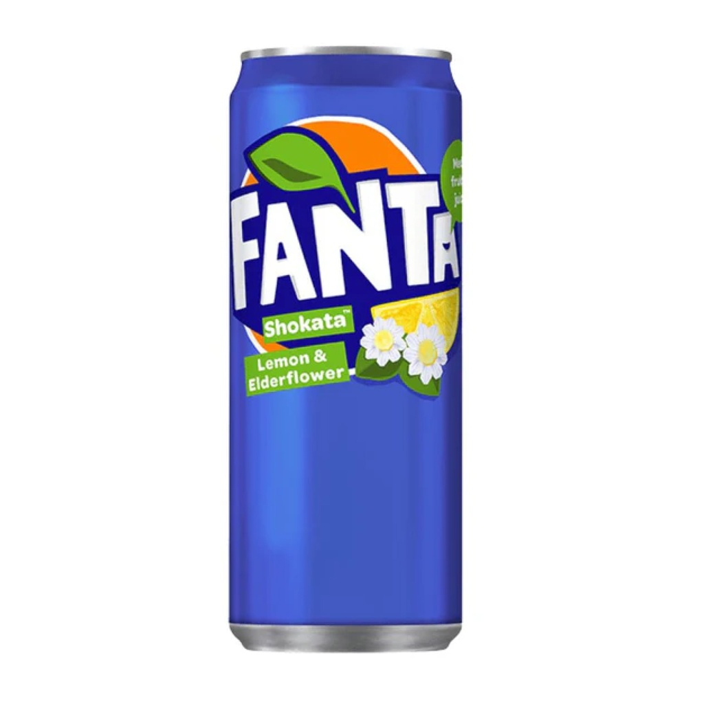 Fanta Zero Lemon/Shokata/Edelflower Sleek Blik  24 x 33 cl
