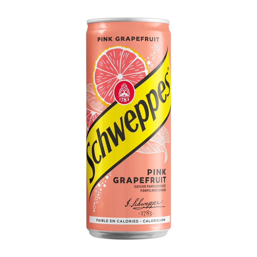 Schweppes Pink Grapefruit Slim Blik 24 x 33 cl 