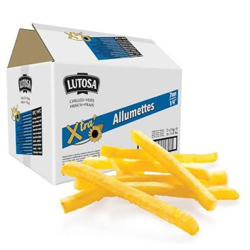 Frieten 7/7 Lutosa Allumettes Lutosa 4 x 2,5 kg