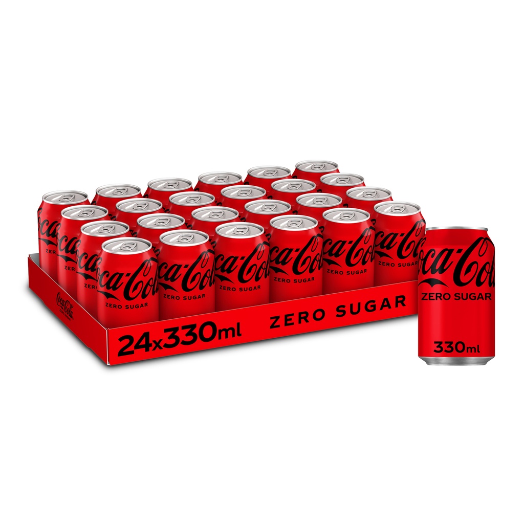 Coca Cola Zero (dik) Blik 24 x 330 ml - Promo