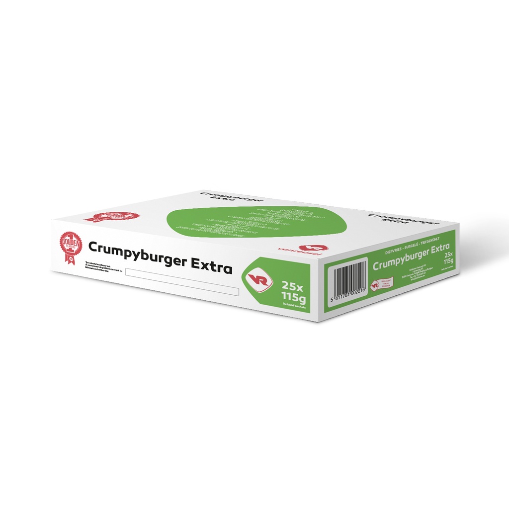 Crumpy Burger Extra (Chicken) Vanreusel 30 x 115 gr