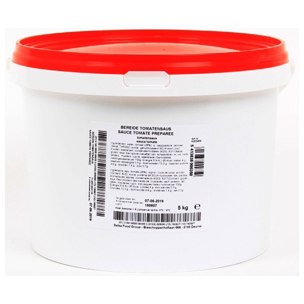 Bereide Tomatensaus Bosteels Emmer 5 kg