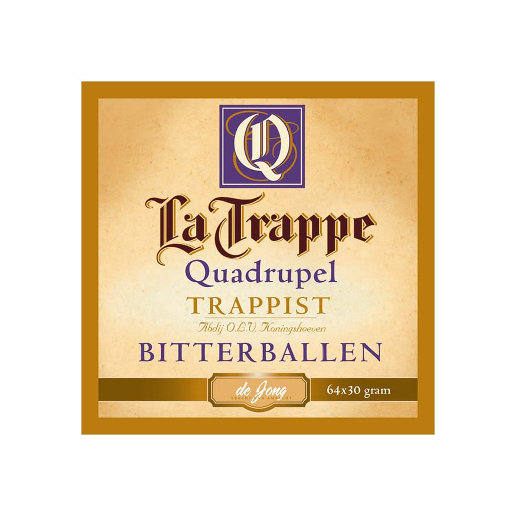 Kaasbitterballen La Trappe Isi D'Or De Jong 64 x 30 gr