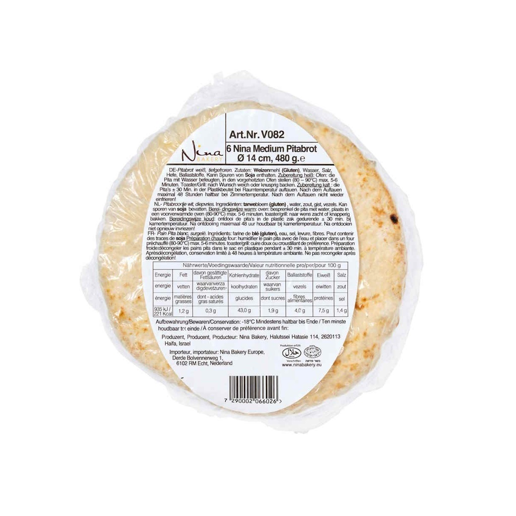 Pitta Brood 14 cm House +- 85 gr 15 x 5 st
