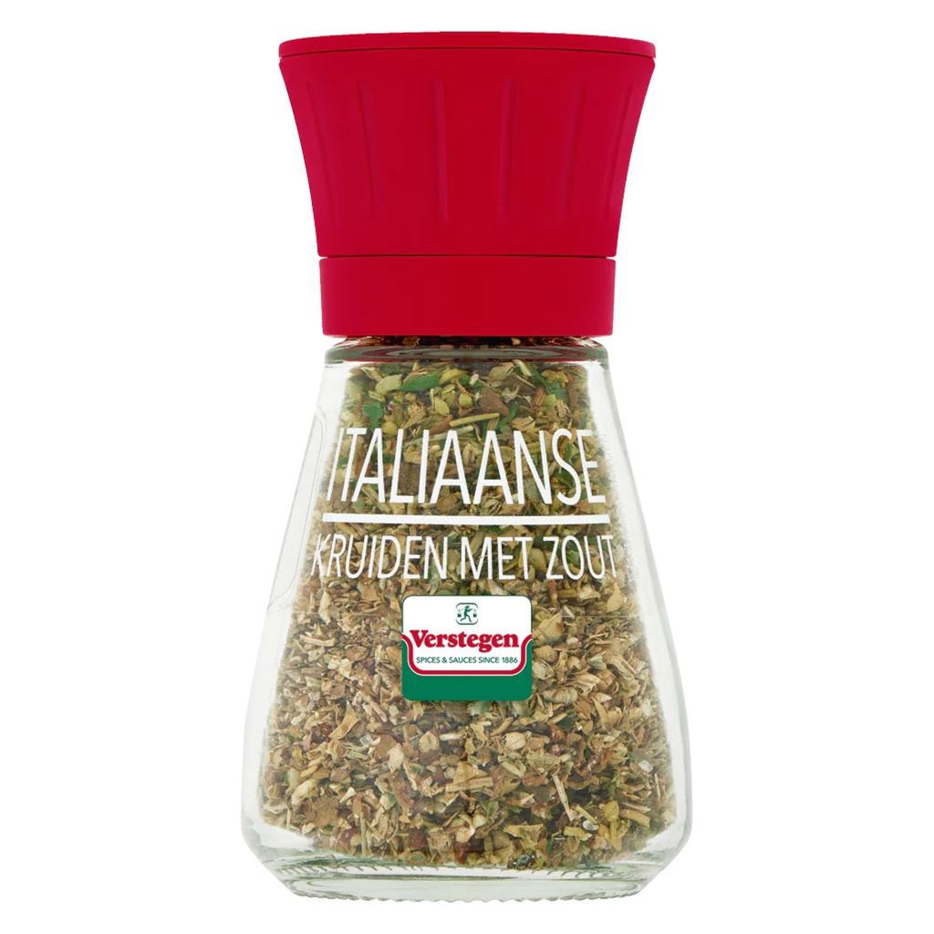 Italiaanse Kruiden Met Zout Molen Verstegen 25 gr
