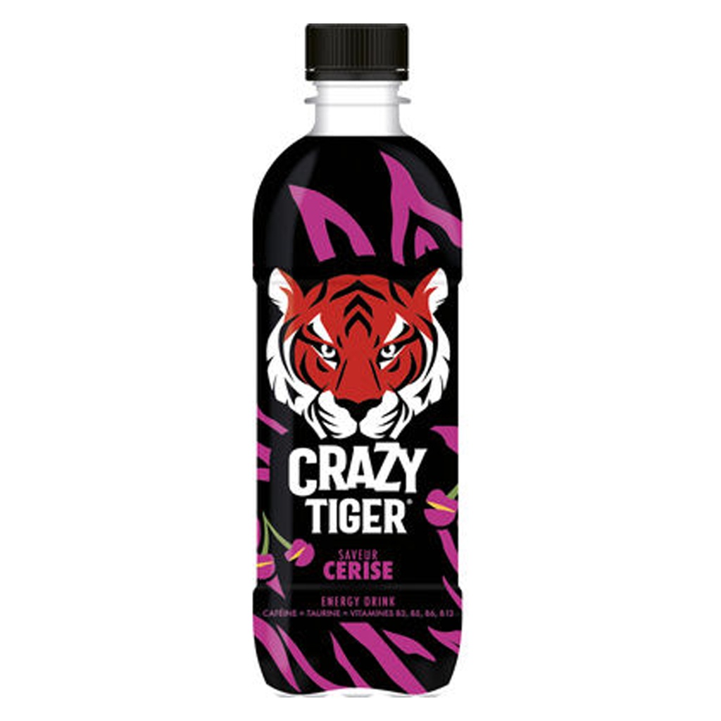 Crazy Tiger Energy Cherry Pet 12 x 50 cl