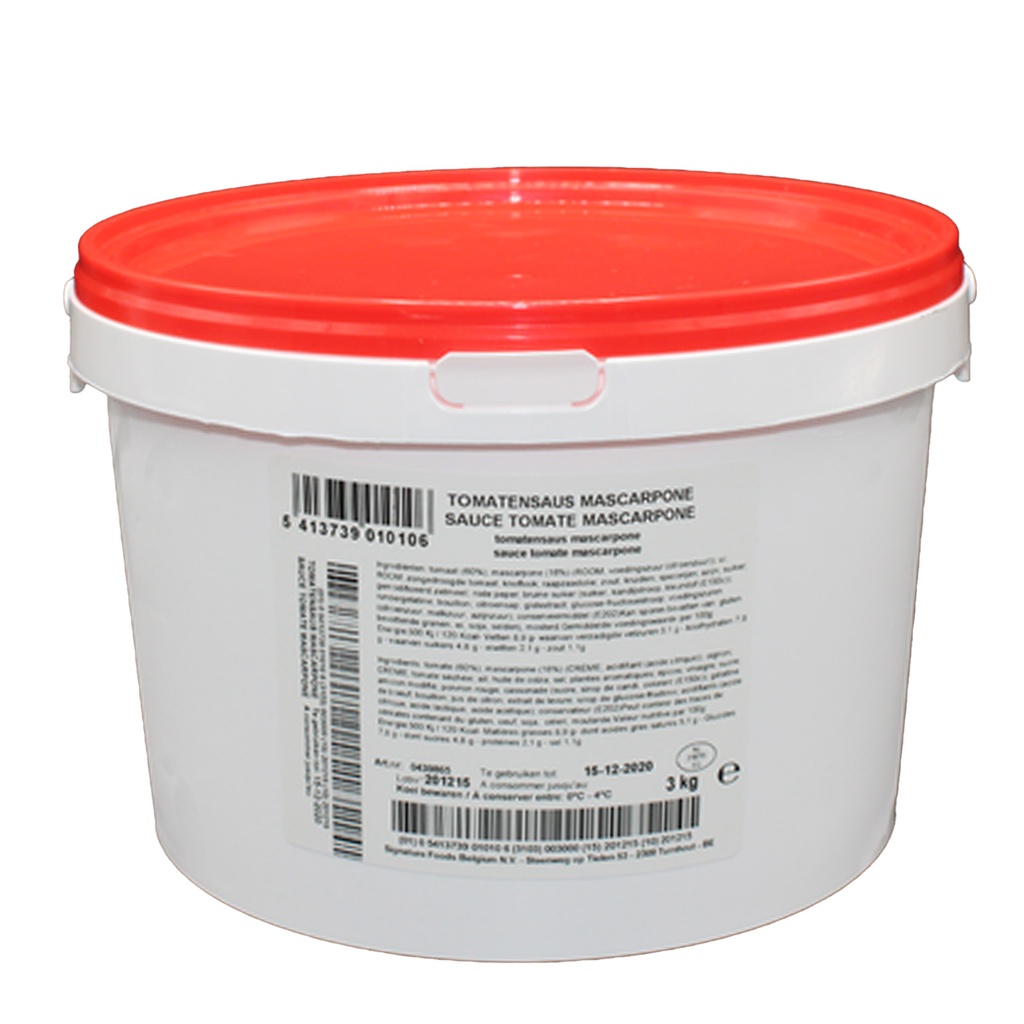Sauce Tomate Mascarpone Hamal Seau 3 kg