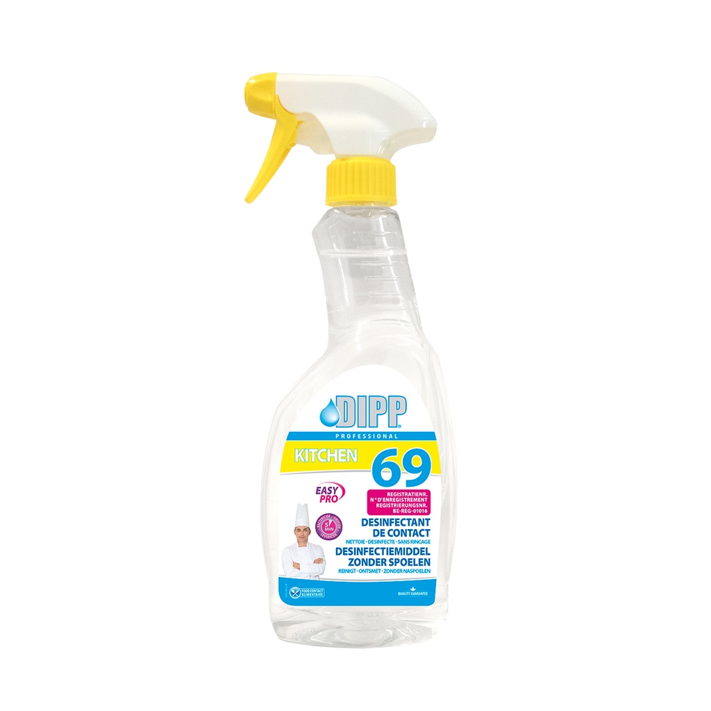 Desinfect. Vloeistof Keuken Dipp (69) Spray 500 ml