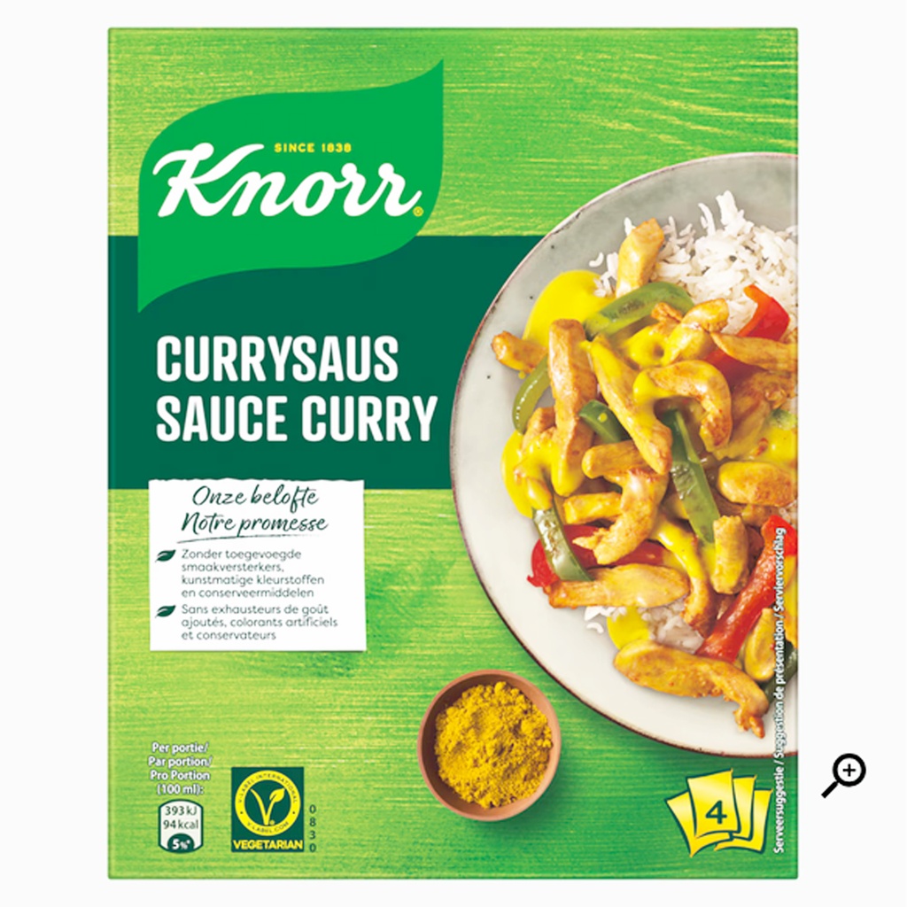 Curry Saus Poeder Trio Knorr 4 x 24 gr