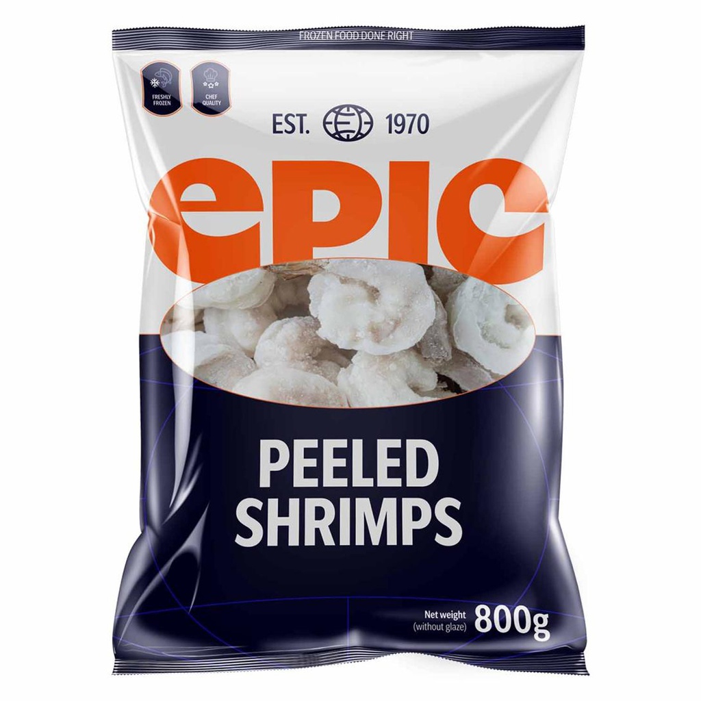Scampi Vannamei Gepeld 21-25 st / 454 gr Epic 800 gr