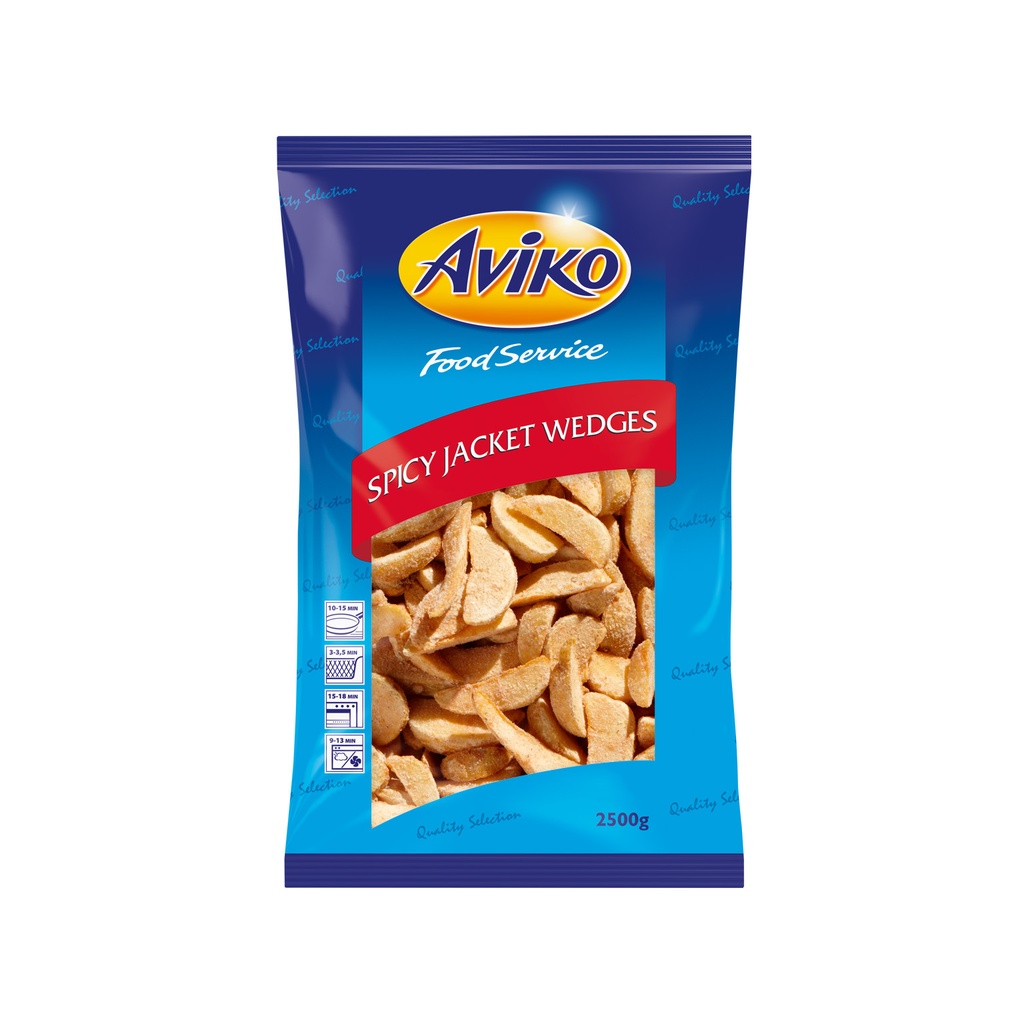 Aardappel Partjes Spicy Jacket Wedges Aviko 2,5 kg