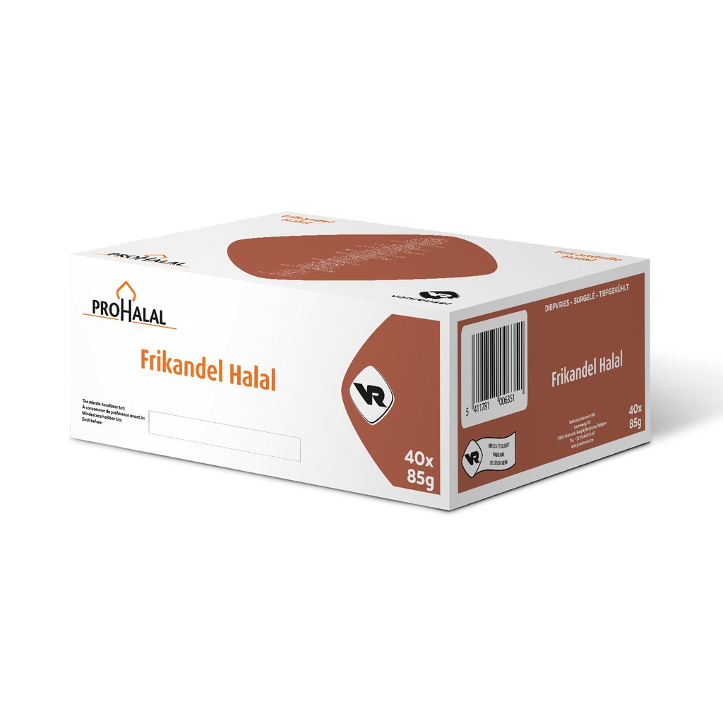 Frikandel Prohalal Vanreusel 40 x 100 gr