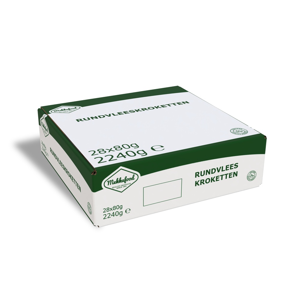 Croquettes Horeca Mekkafood 28 x 80 gr