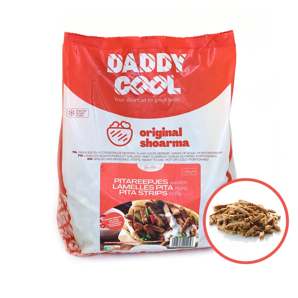 Pita/Gyros Kip Reepjes Daddy Cool 1,8 kg