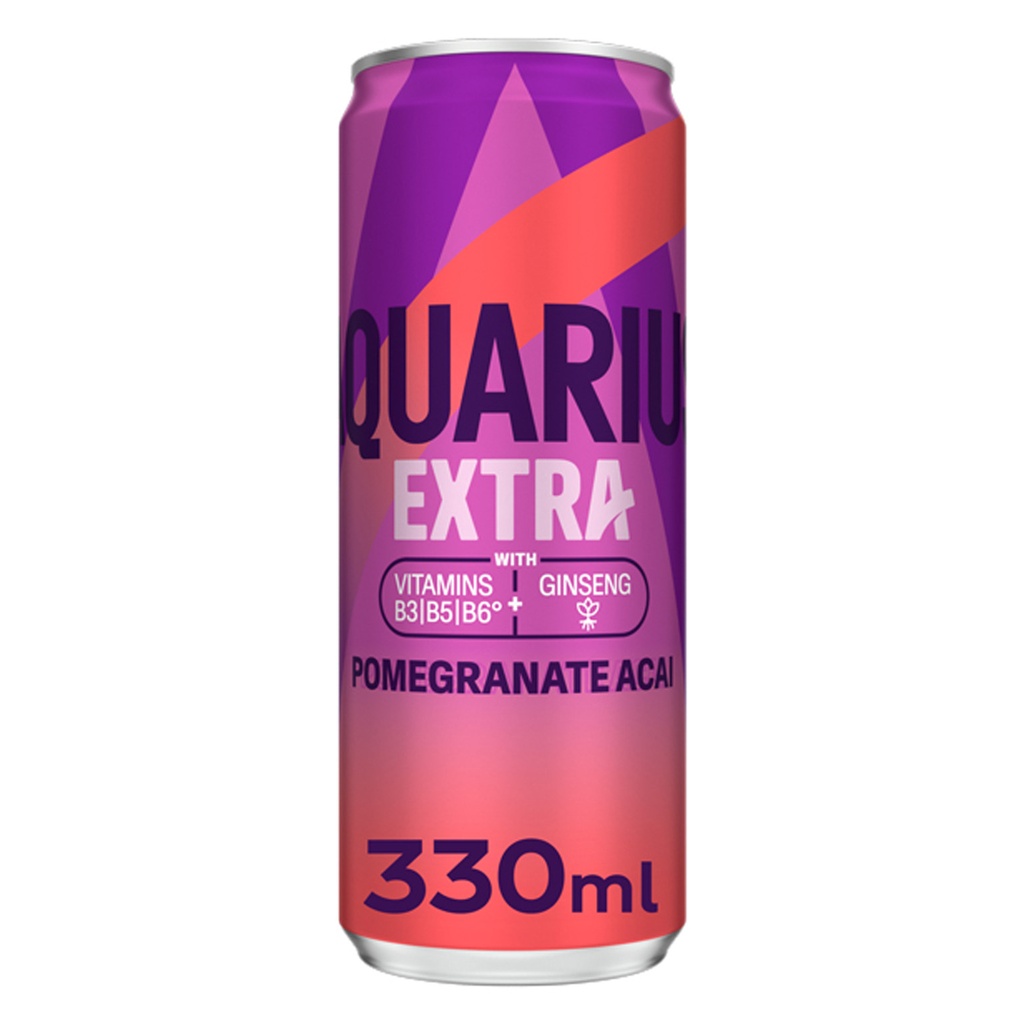 Aquarius Granaatappel Acai Slim Blik 4 x 6 x 33 cl
