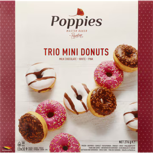 Trio Donuts Mini Poppies 3 x 3 st